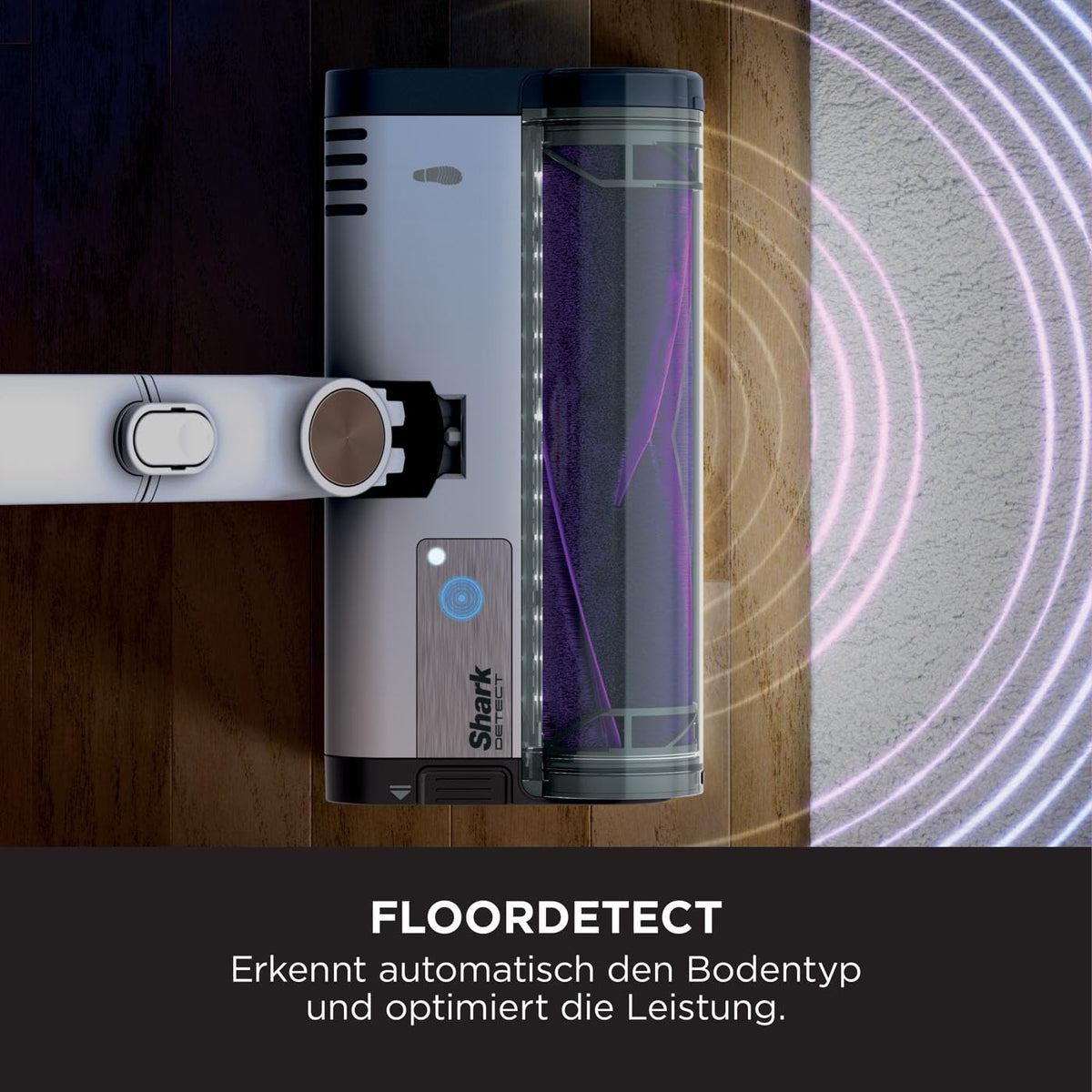 Shark Detect Clean & Empty Cordless Vacuum Cleaner, DirtDetect, White IW3612EUT