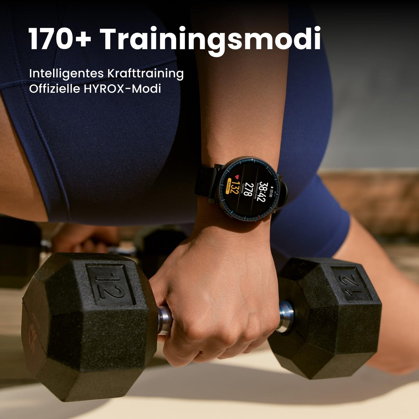 Amazfit Active Max 48mm Smartwatch 1.5" AMOLED display, 25 days battery, offline maps, NFC, GPS, 4GB memory, 170+ sports modes, 5 ATM water protection, heart rate & sleep tracking for Android & iPhone