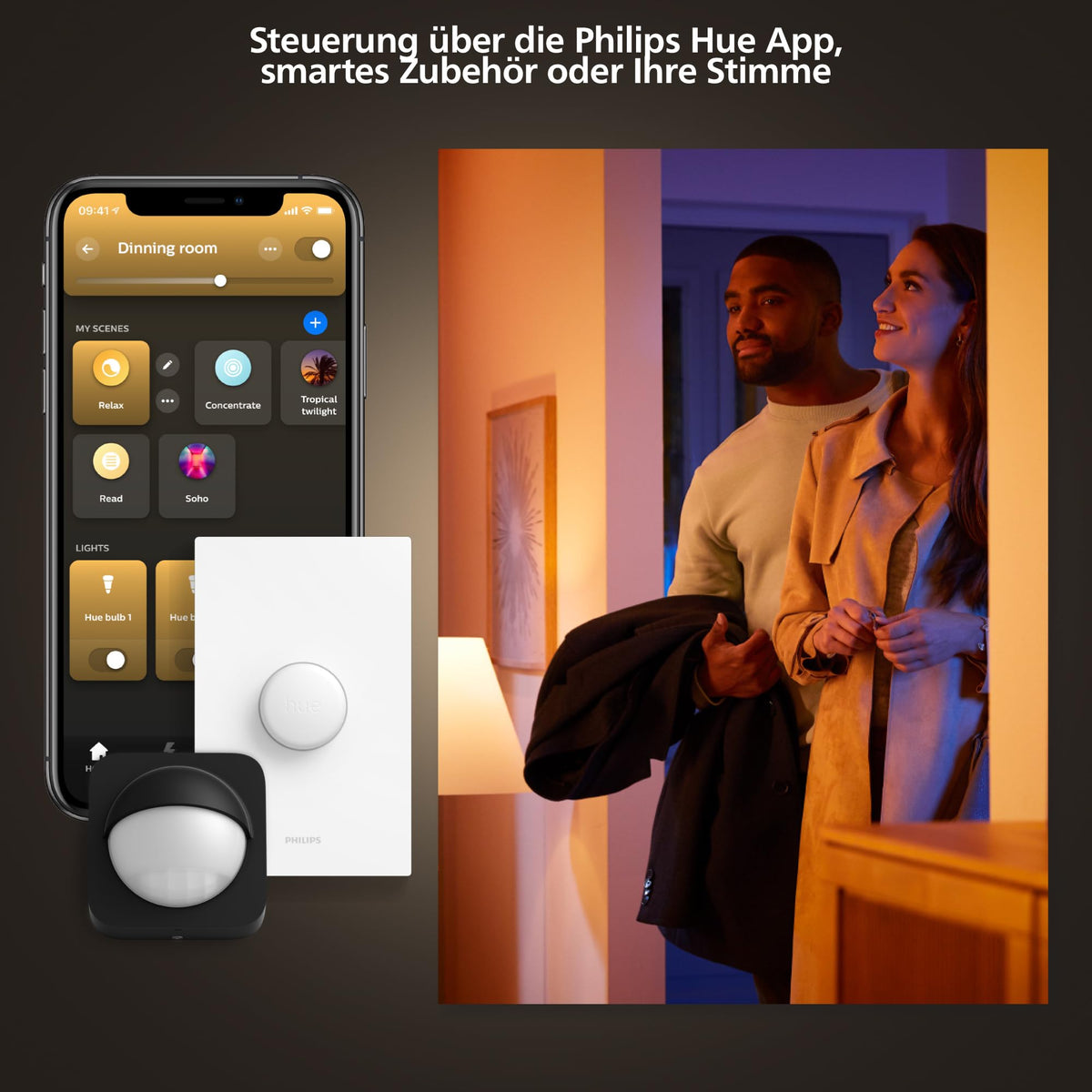 Philips Hue Datura Panel Light, 60 x 60 cm, Square - 8720169277670