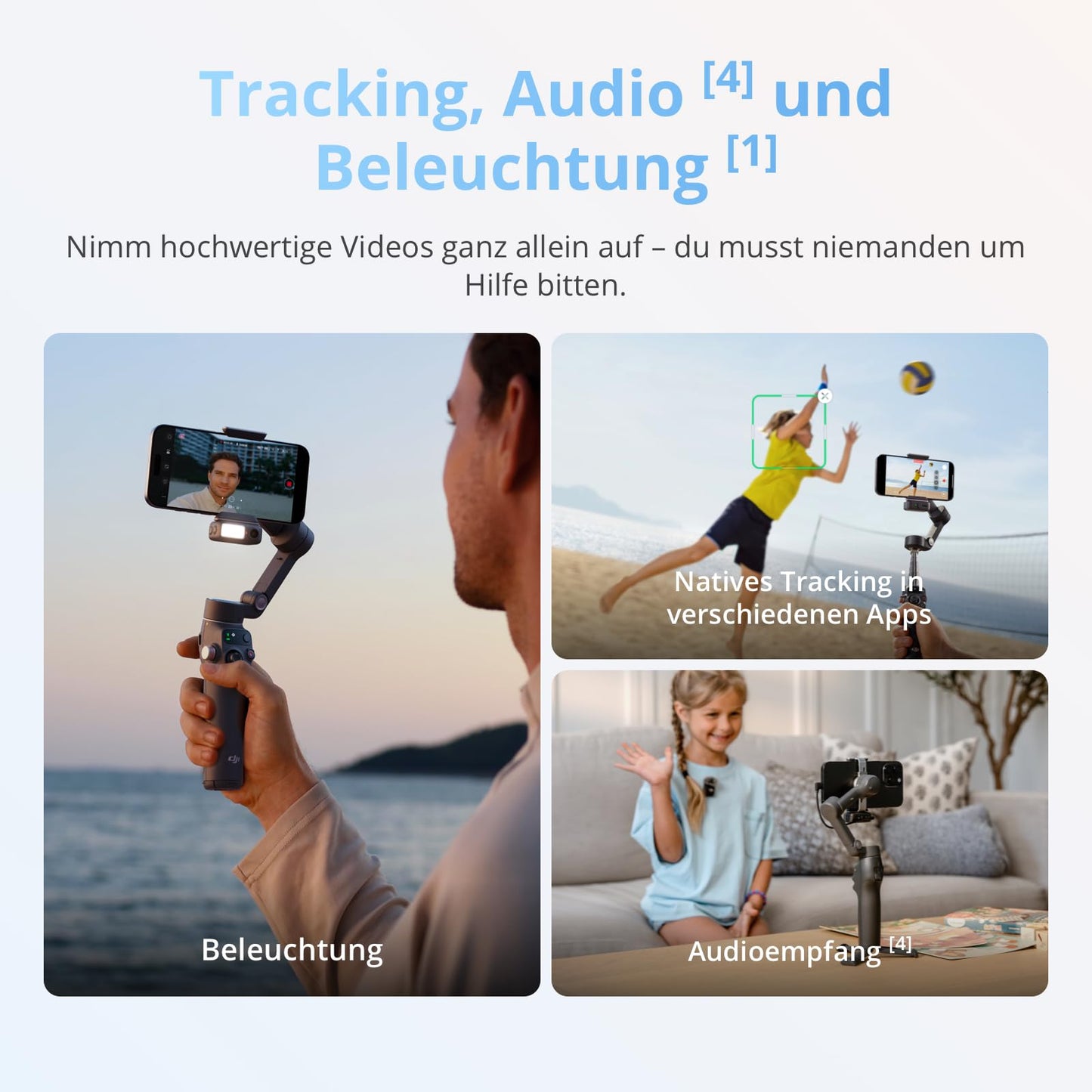 DJI Osmo Mobile 8 smartphone gimbal, 3-axis stabilization - 6937224126817