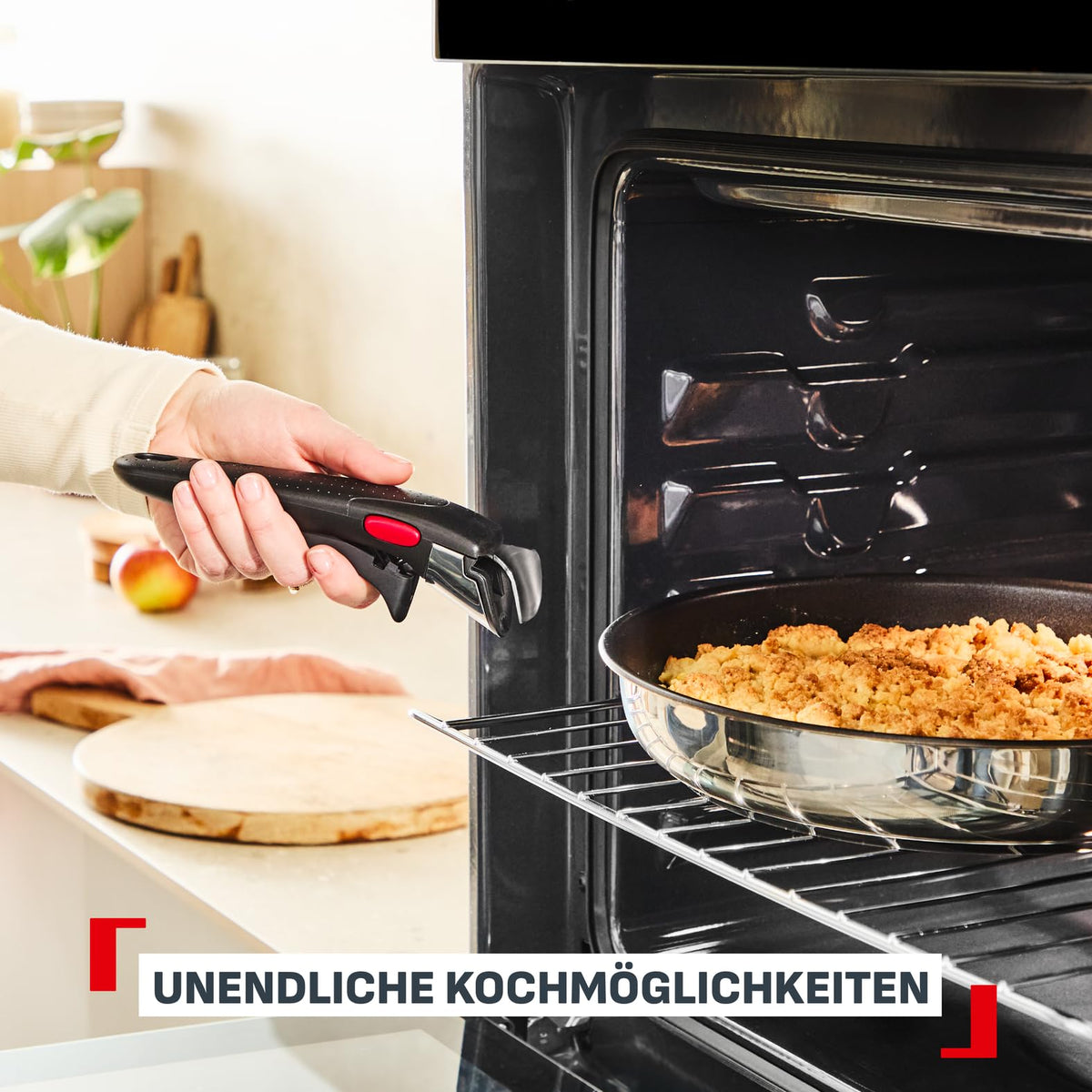 Set de vase de gătit Tefal Ingenio Comfort Max 20 piese, stivuibil, economisind spațiu - L966SK44