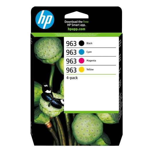 HP 963 4-Pack CMYK(4) Original Combo Ink Cartridge - 6ZC70AE#LS1