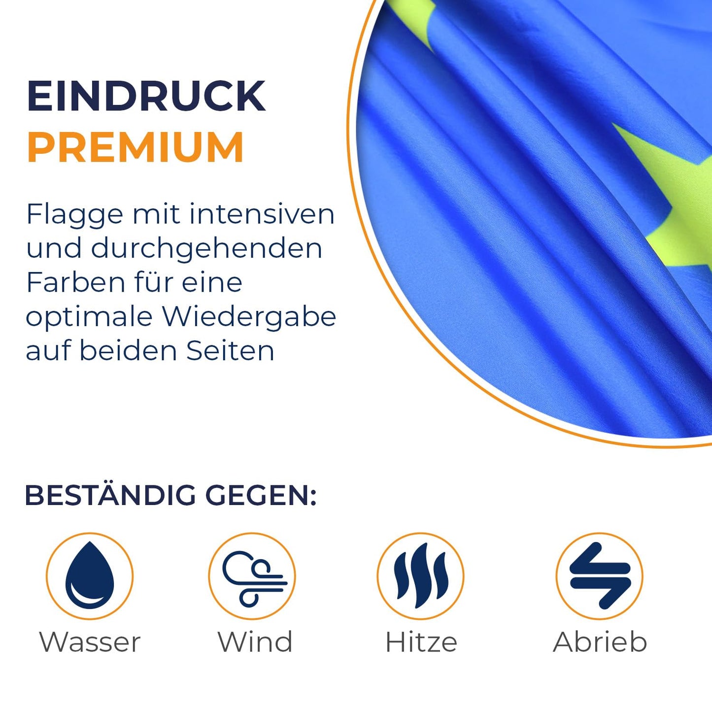 AZ FLAG - European Union Flag - 250x150 cm - Europe Large Flag 100% Polyester with Brass Eyelets - 300g - K_298