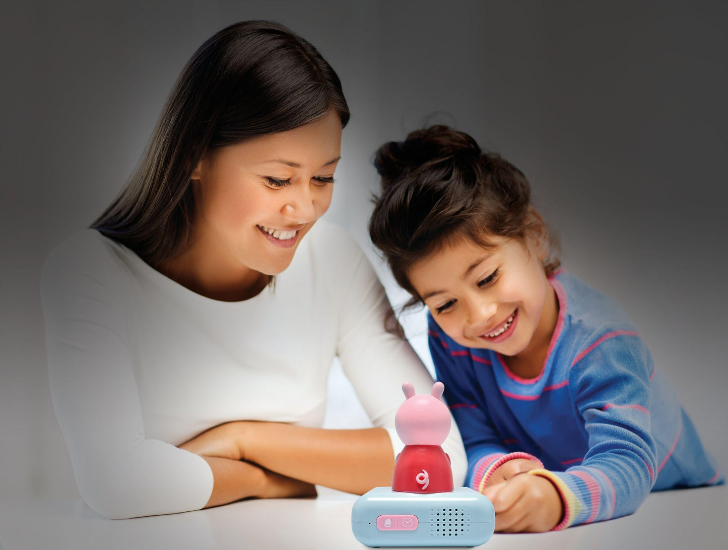 Lexibook, Peppa Pig, Peppa Pig Night Light Alarm Clock, Sounds and Melodies, Backlit LCD Display, Luminous, Snooze, RL800PP.