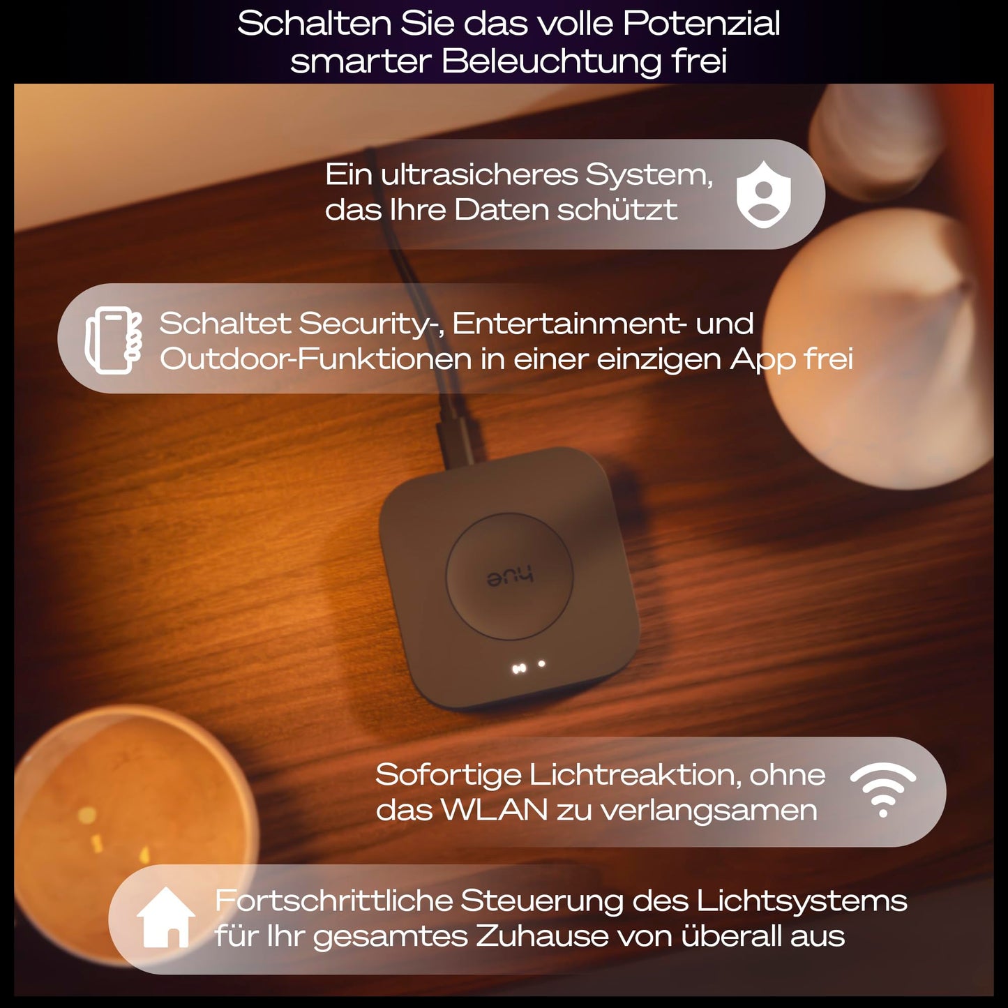 Philips Hue Bridge Pro, Smart Home Hub for Lighting, Wireless, Supports 150+ Lamps and 50+ Accessories, Light Control Compatible with Apple Home, Alexa, Google Assistant & Samsung SmartThings - 929003582607