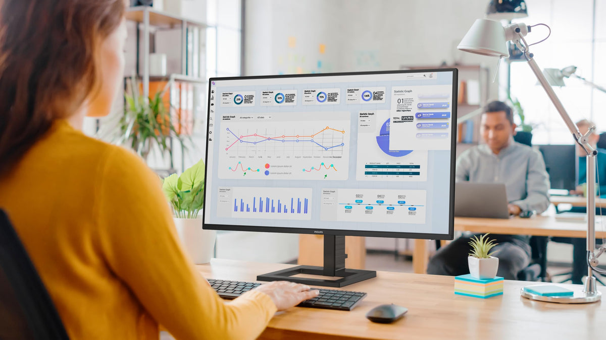 PHILIPS Monitors 27E1N1800AE – 27-inch Ultra HD Monitor, speakers, height adjustable, HDR10 (3840x2160, 60 Hz, HDMI 2.0, DisplayPort 1.4) black - 27E1N1800AE/00