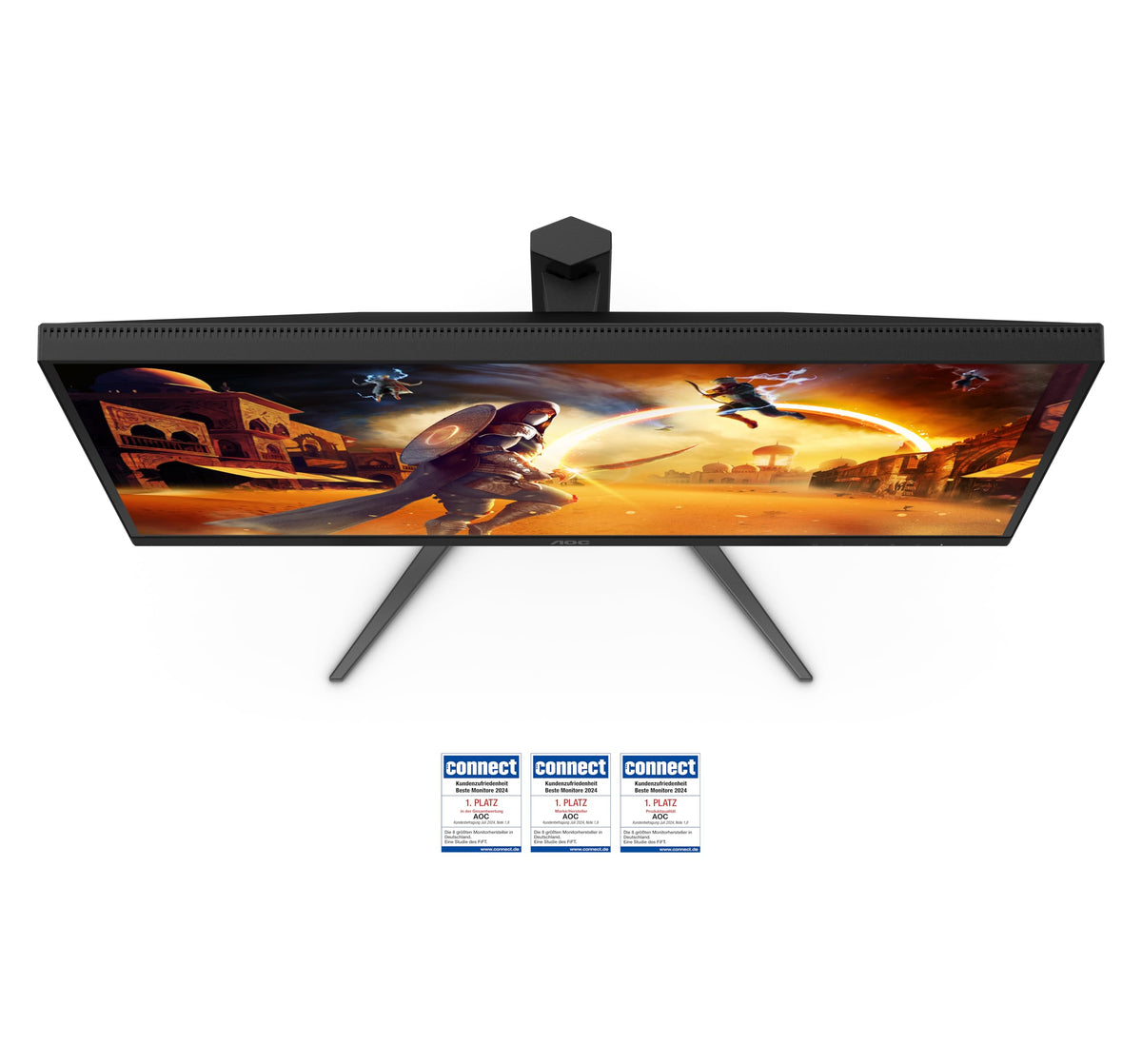 AOC U27G4XM Monitor de gaming de 27 inch cu hub USB, mod dual, panou Fast IPS, 1ms GtG, Adaptive Sync, HDR1000, compatibil G-Sync, ajustare pe înălțime, (3840x2160@160Hz; 1920x1080@320Hz HDMI 2X 2.1 DP 1x 1.4) negru