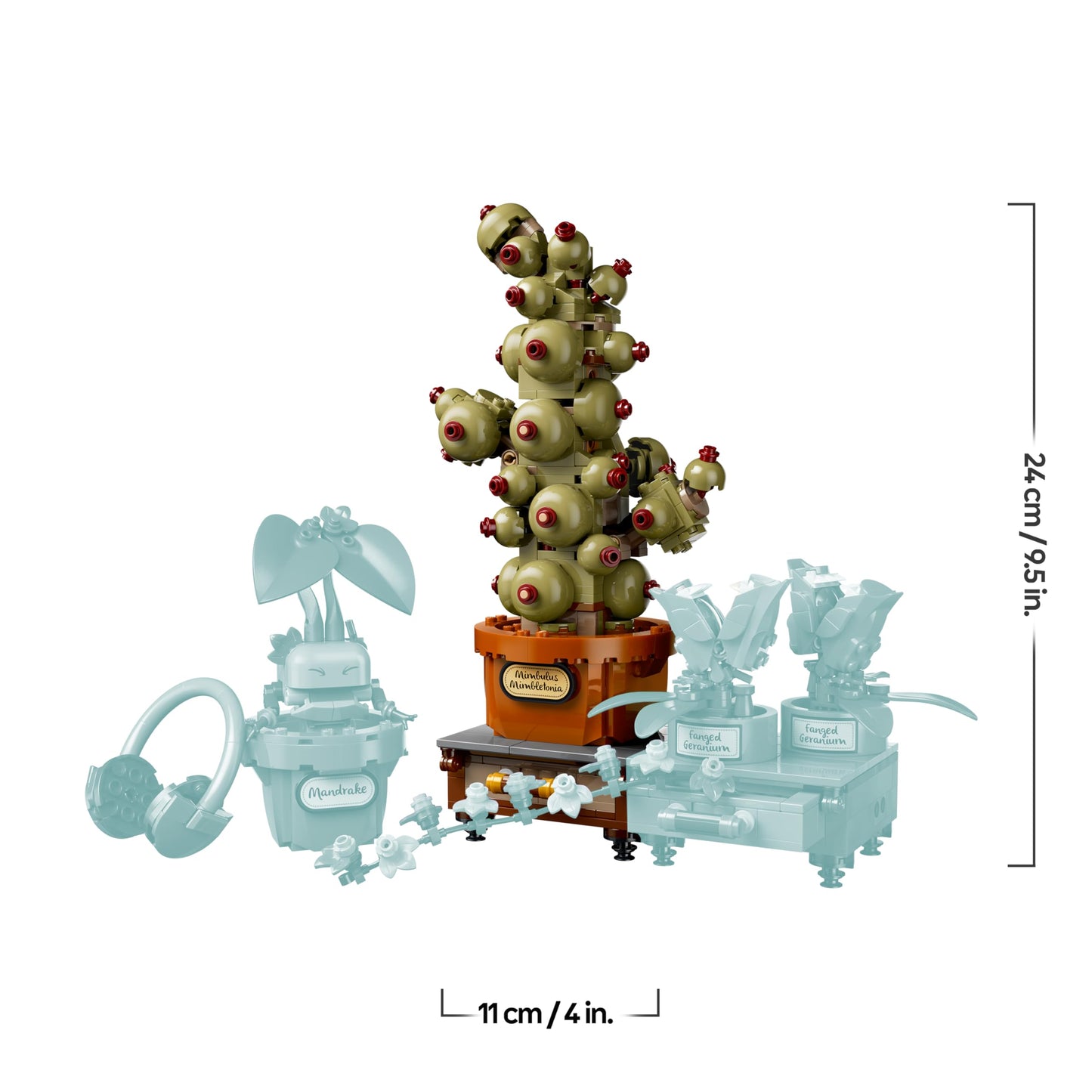 LEGO Harry Potter Hogwarts Castle: Herbology Plants - Interactive Toy - Artificial Potted Plants with Flowers - DIY Decoration - Gift for Girls, Boys & Teenage Fans Ages 12 and Up - 76474