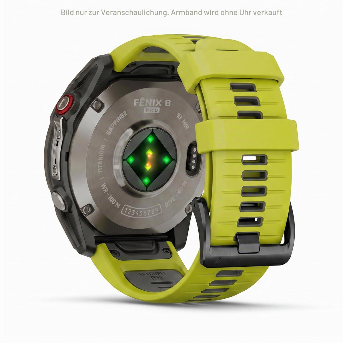 Garmin Quickfit Band 26mm, compatible with selected models of the fenix, epix, Instinct, Forerunner, Approach, Descent, D2, Quatix, and Enduro series, original accessory. - 010-13281-03