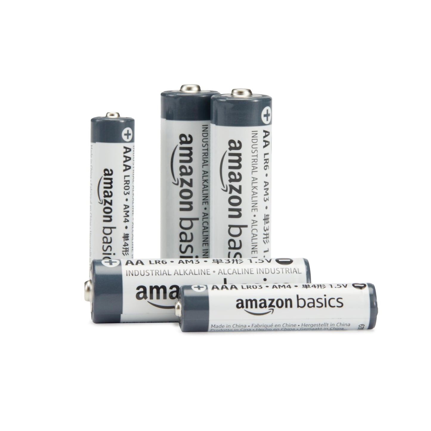 Amazon Basics 300 x Industrial Grade AAA Alkaline Batteries 1.5V 5 Year Shelf Life - AAA-300PK