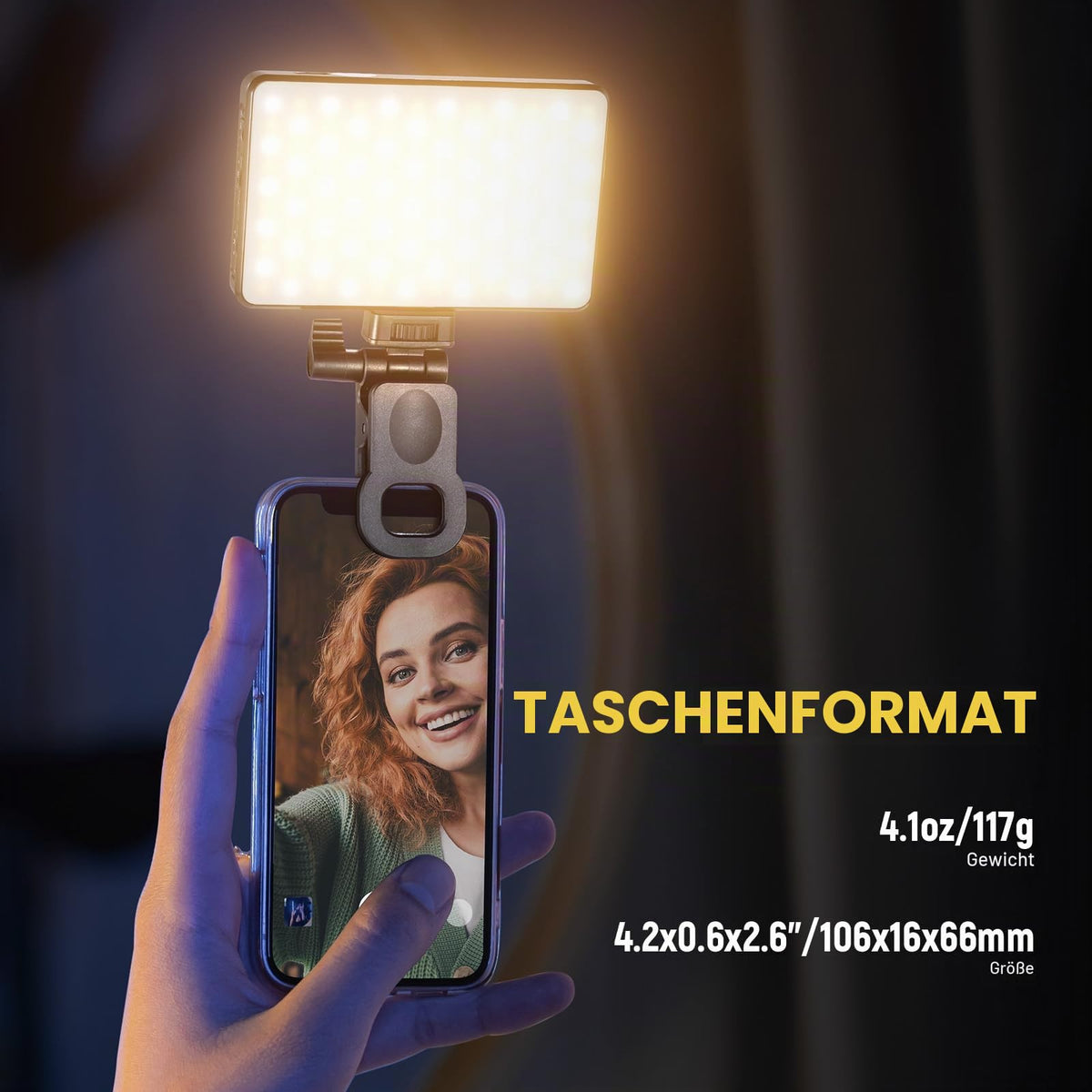 NEEWER Basics LED Hnady Selfie Light for iPhone Camera Laptop, BL120B