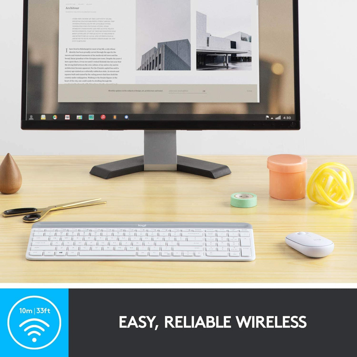 Logitech MK470 Slim Combo Set tastatură și mouse wireless - 920-009189