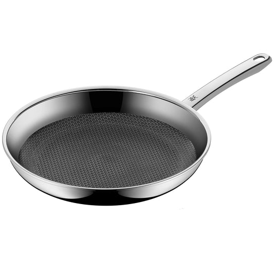WMF Profi Resist frying pan 28 cm - stainless steel pan with scratch-resistant honeycomb structure and non-stick coating, suitable for induction, oven/dishwasher safe, for healthy frying on all types of stoves - 1756286411