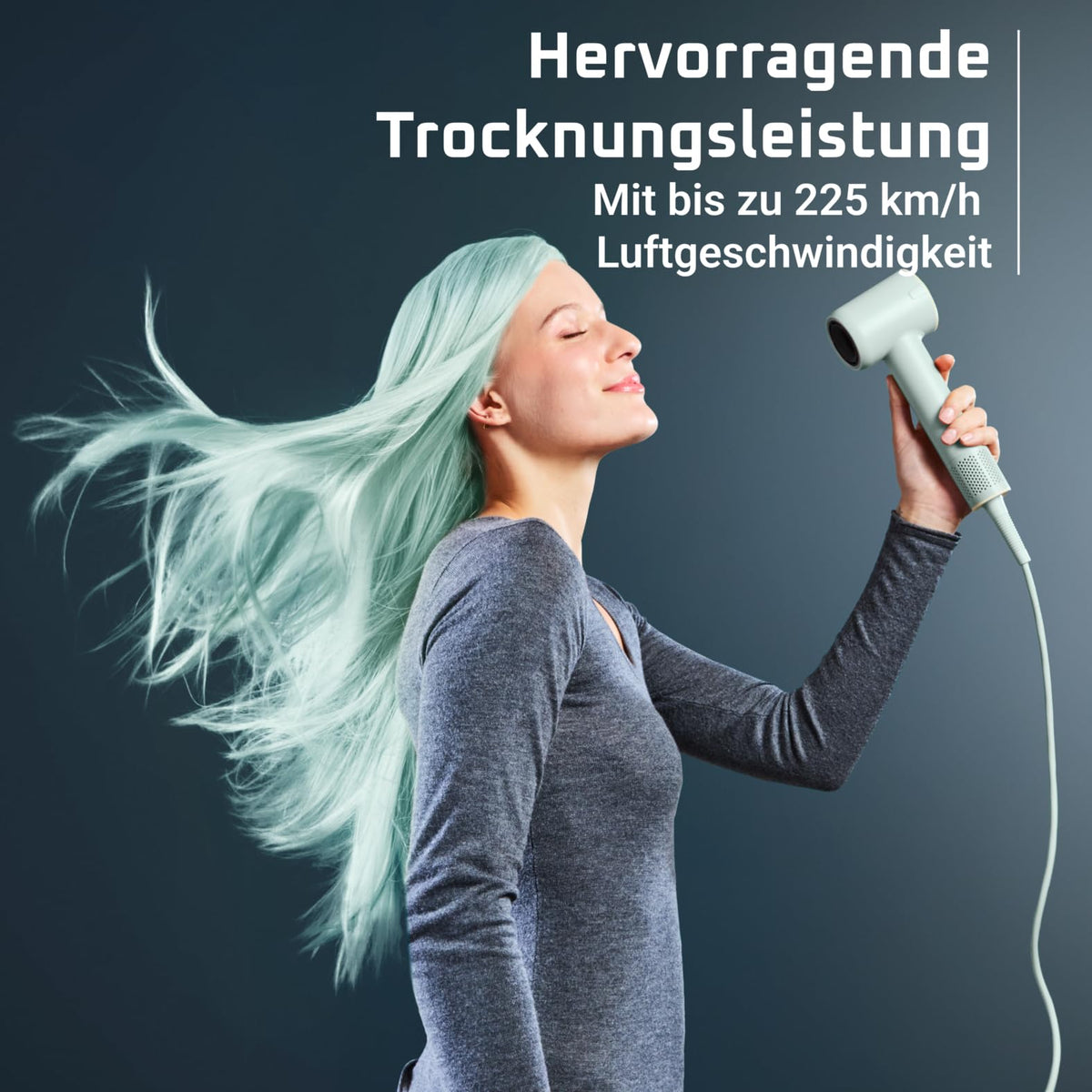 Rowenta Blumia Hair Dryer, High-Speed Motor, 6-mm Magnetic Nozzle - HY5N12E0