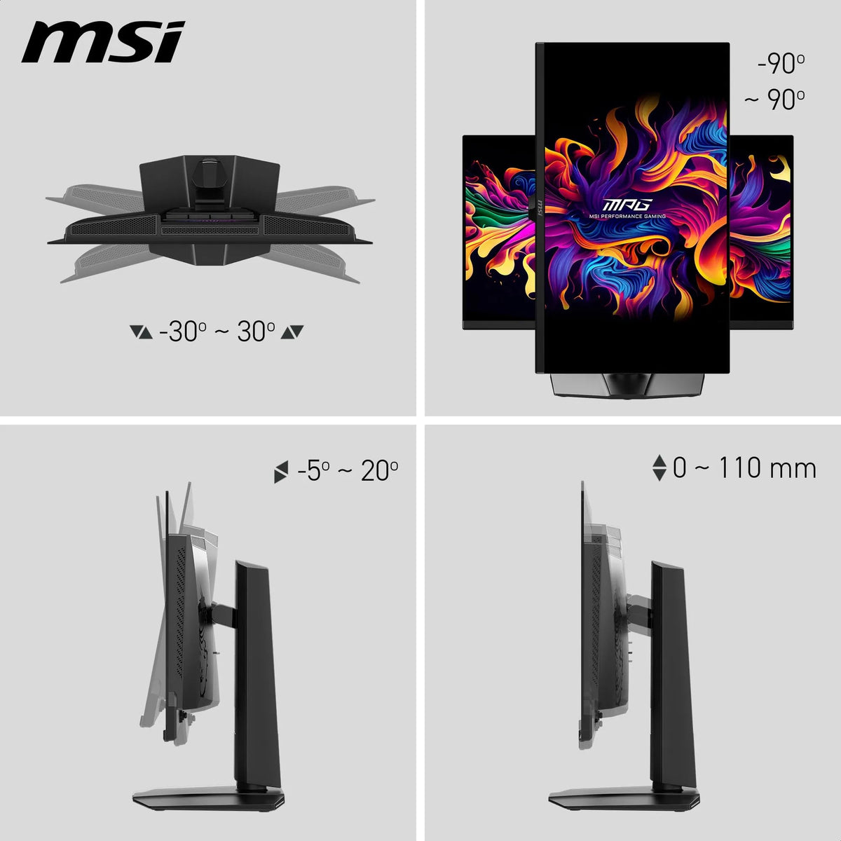 MSI MPG 271QRDE QD-OLED X50 Gaming Monitor, 27 inch, 500Hz, 0.03ms - 4711377353434