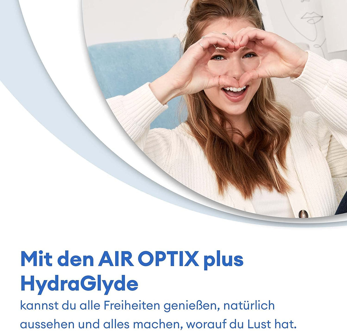 Air Optix plus HydraGlyde Monthly Contact Lenses | 6 pcs | -00.50 dpt - 【PWR/
