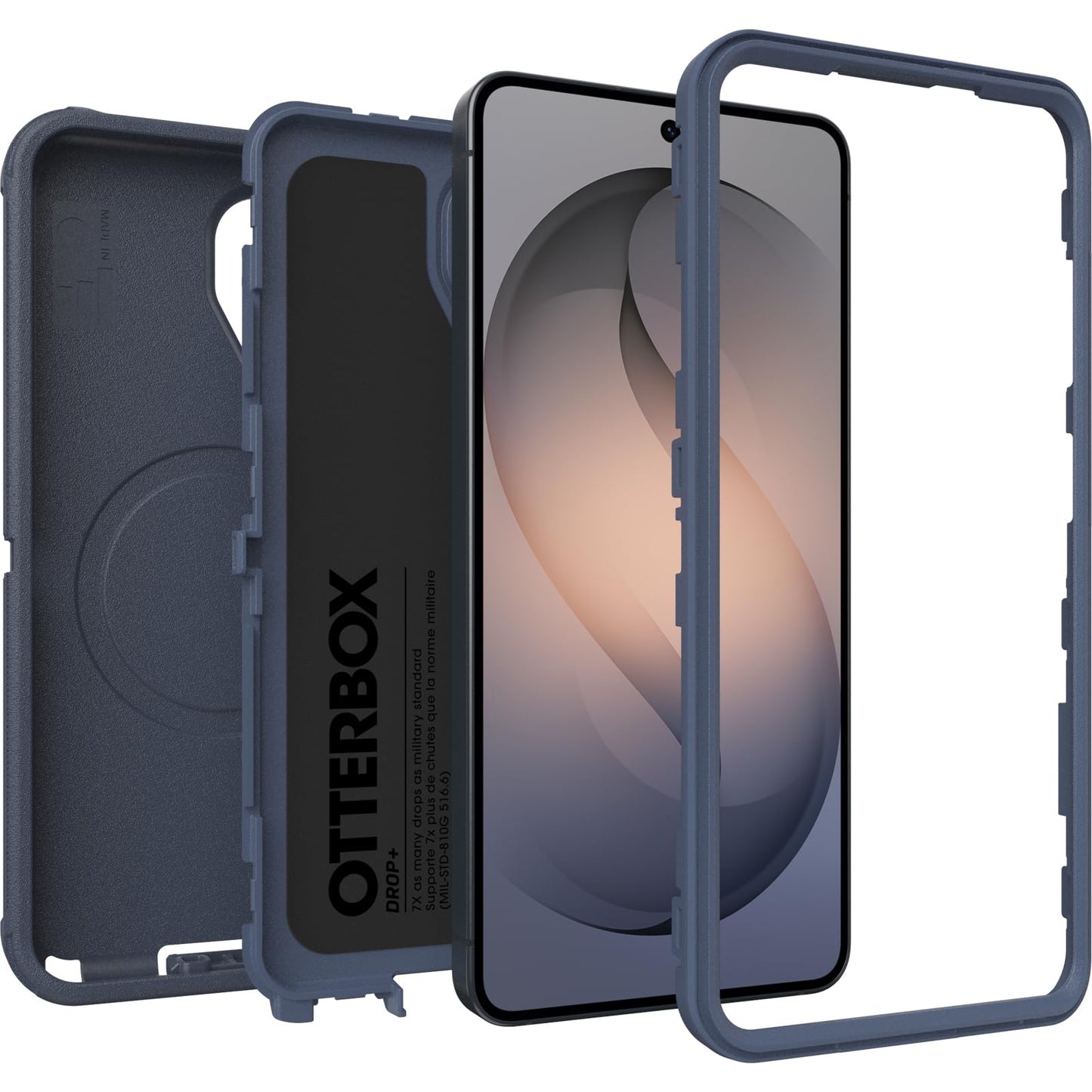 OtterBox Defender Series Pro Case with Magnets for Samsung Galaxy S26 Shockproof Drop Proof Ultra Heavy Duty Protective Case 7X Military Grade Tested Blue - 77-99863