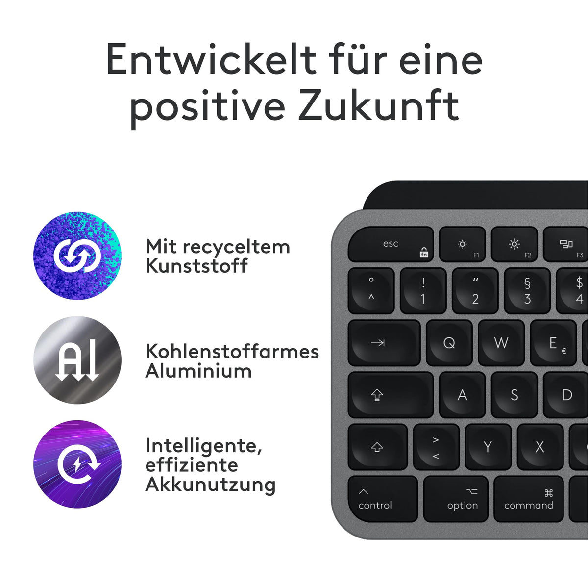 Logitech MX Keys S pentru Mac, tastatură fără fir, fluidă - 920-011623