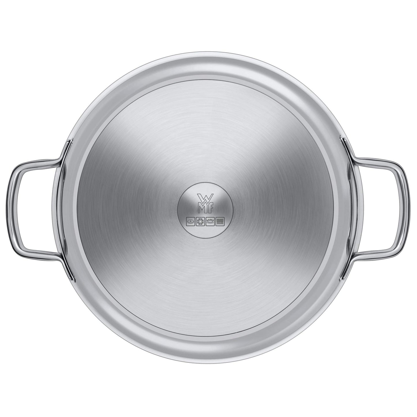 WMF Durado serving pan 24 cm, stainless steel pan induction, non-stick coating, suitable for all types of stoves, energy saving, ceramic coating, energy saving, oven safe up to 260 degrees - 748346021