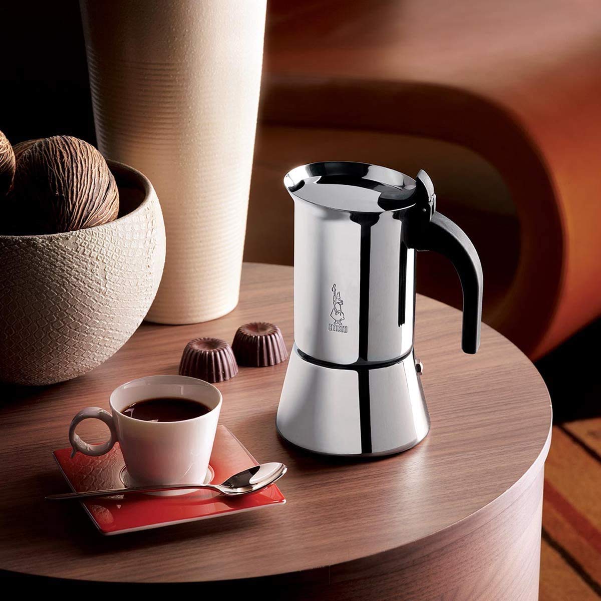 Bialetti Venus espresso maker (no induction), steel, silver, 2 cups - 1698