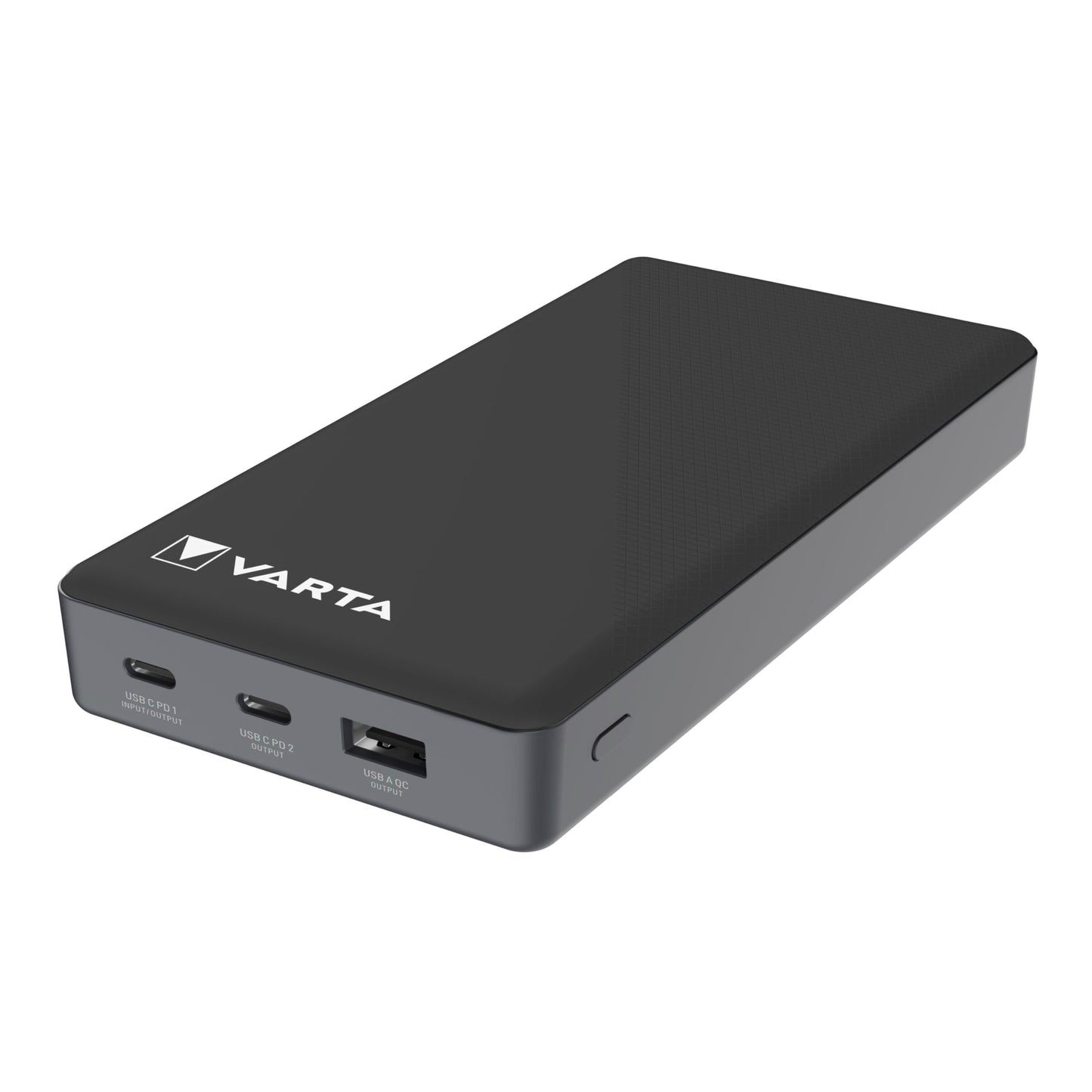 VARTA Power Bank 20000mAh, power bank Power on Demand with 3 ports (1x USB A, 2x USB C), compatible with tablets & smartphones, in environmentally friendly packaging