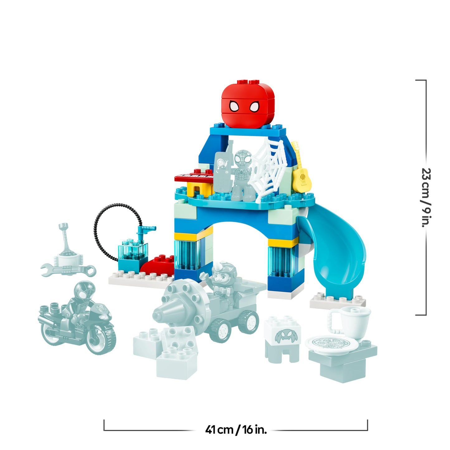 LEGO DUPLO | Marvel Team Spidey's Headquarters - Learning toy to promote motor skills - Toddler Montessori set - Gift for boys aged 2 and up & fans of Spidey & his super friends - 10464