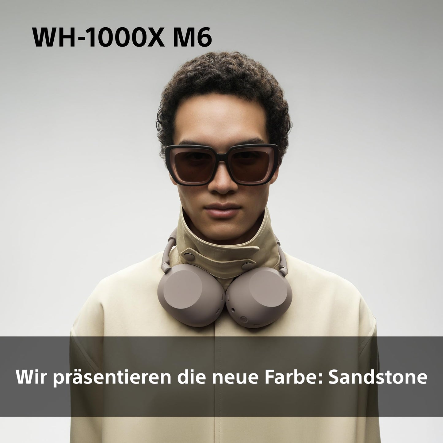 Sony WH-1000XM6 Wireless Noise Canceling Headphones, Signature Hi-Res Sound, Bluetooth Headphones, Comfort, Foldable Design, Magnetic Carrying Case, 30 Hour Battery NC On, iOS & Android - Sandstone - WH1000XM6T.CE7