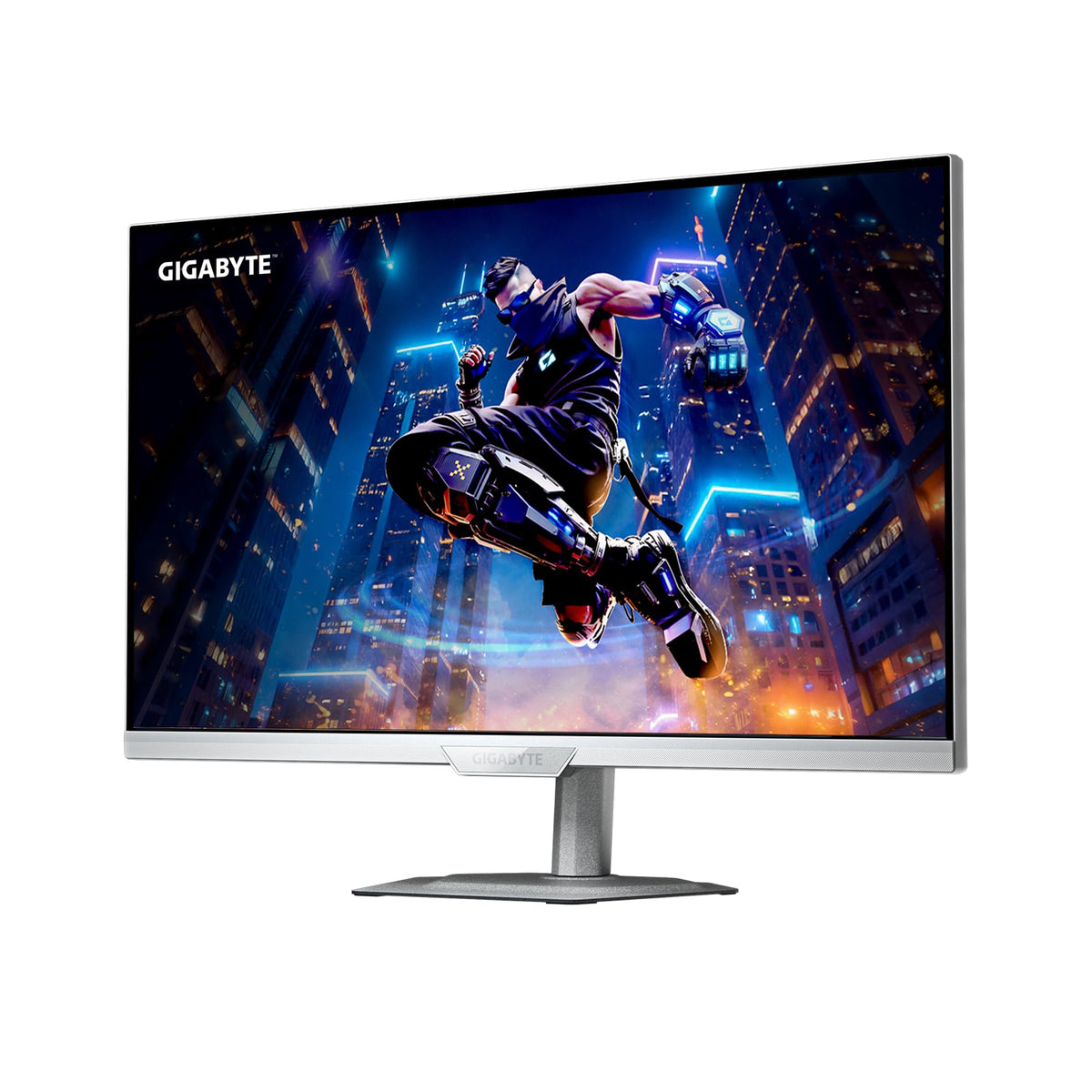 Gigabyte M27UP Ice 27” 4K UHD Gaming-Monitor - Dual-Modus (4K 160Hz sau FHD 320Hz), 3840 x 2160, 1ms, 350 cd/m², FreeSync Premium, DisplayHDR400, HDMI 2.1, DisplayPort 1.4
