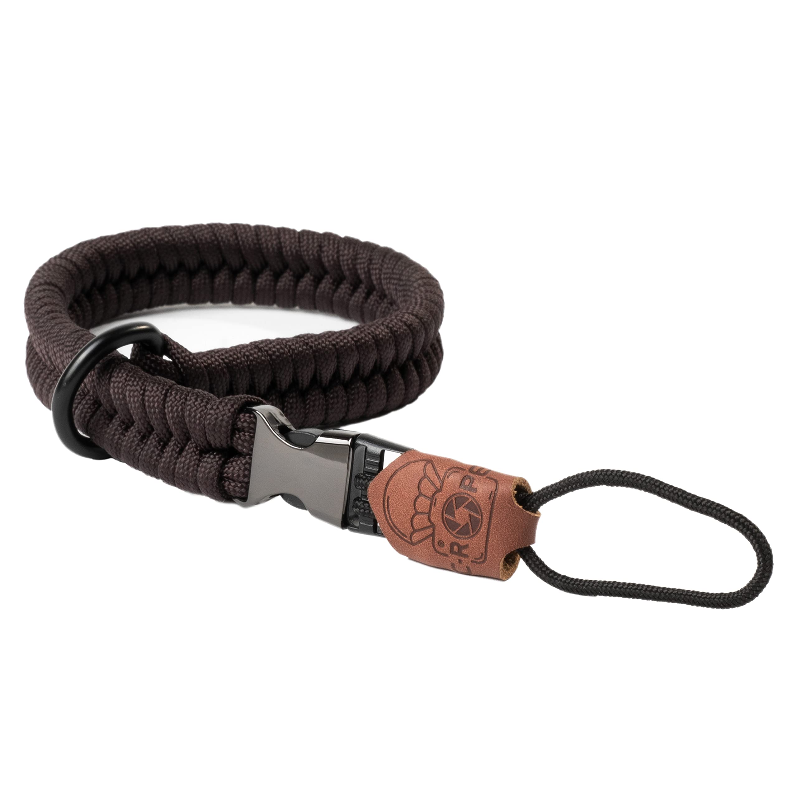 C-Rope camera hand strap The Claw made of hand-woven paracord. Camera strap with quick release system (Dark Coffee) - CRP-CLW-030-DCF
