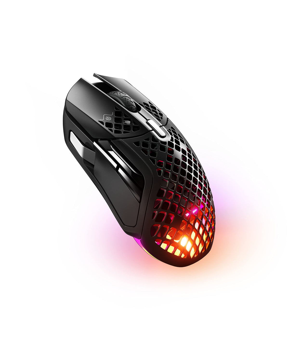 SteelSeries Aerox 5 Wireless – RGB gaming mouse with surface openings – Ultra-lightweight, water-resistant design – 9 buttons – Bluetooth/2.4 GHz – Optical TrueMove Air sensor with 18,000 DPI - 62406