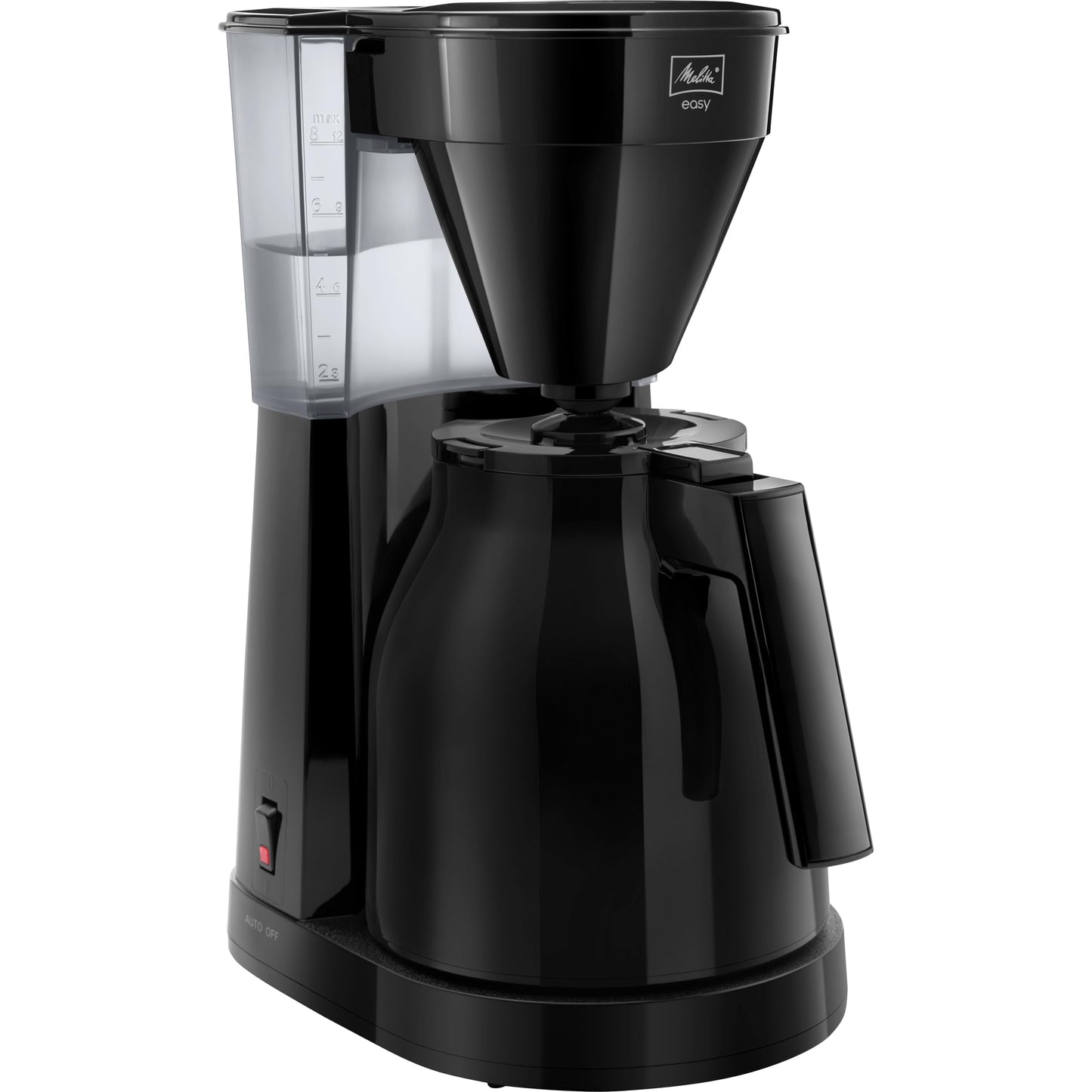 Melitta Easy Therm – filter coffee machine with thermal jug, for up to 8 cups of coffee, in black - 1023-06