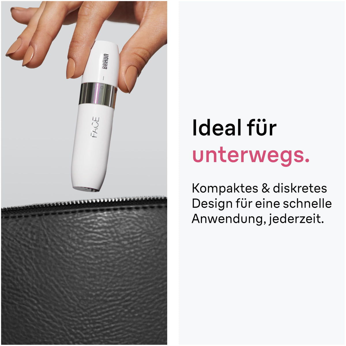 Braun Face Mini-epilator pentru femei, îndepărtarea părului, FS1005, Alb