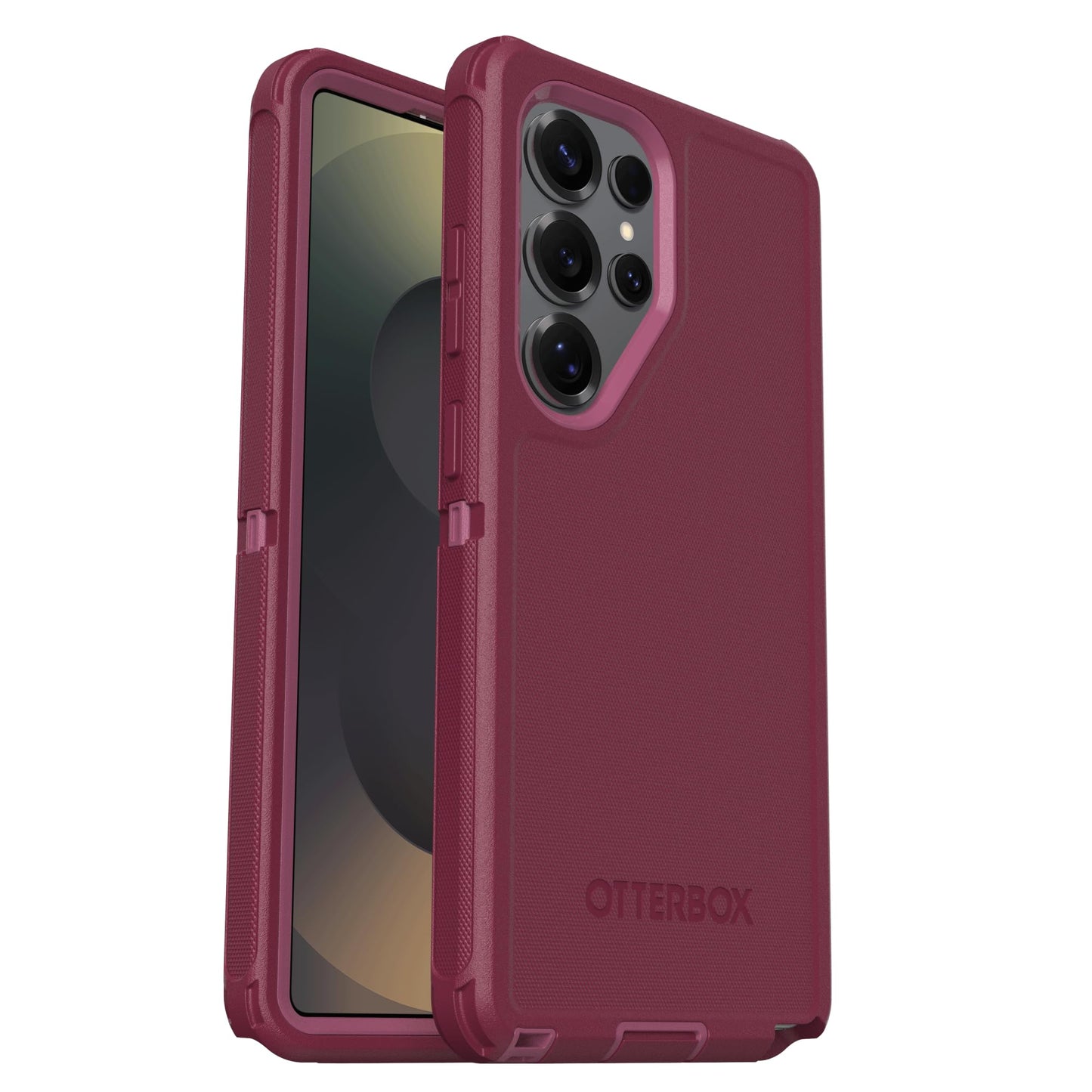 OtterBox Defender Case for Samsung Galaxy S25 Ultra, Shockproof Drop Proof Ultra Heavy Duty Protective Case 7X Military Grade Tested Pink - 77-97619