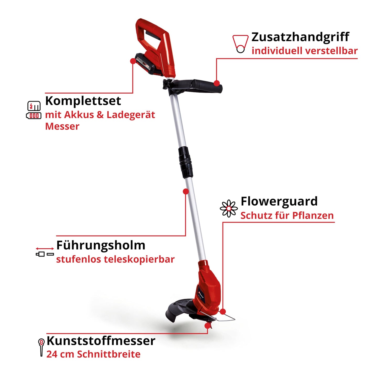 Einhell cordless grass trimmer GC-CT 18/24 Li Power - 3411125