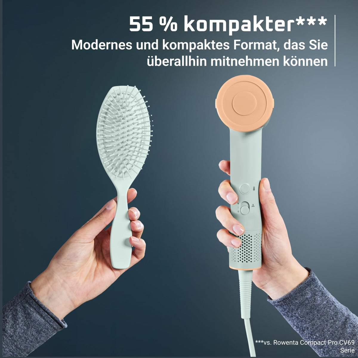 Rowenta Blumia Hair Dryer, High-Speed Motor, 6-mm Magnetic Nozzle - HY5N12E0
