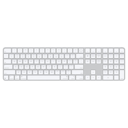 Apple Magic Keyboard with Touch ID and numeric keypad for Mac models with Apple chip - English (USA) - White keys  - MXK73LB/A