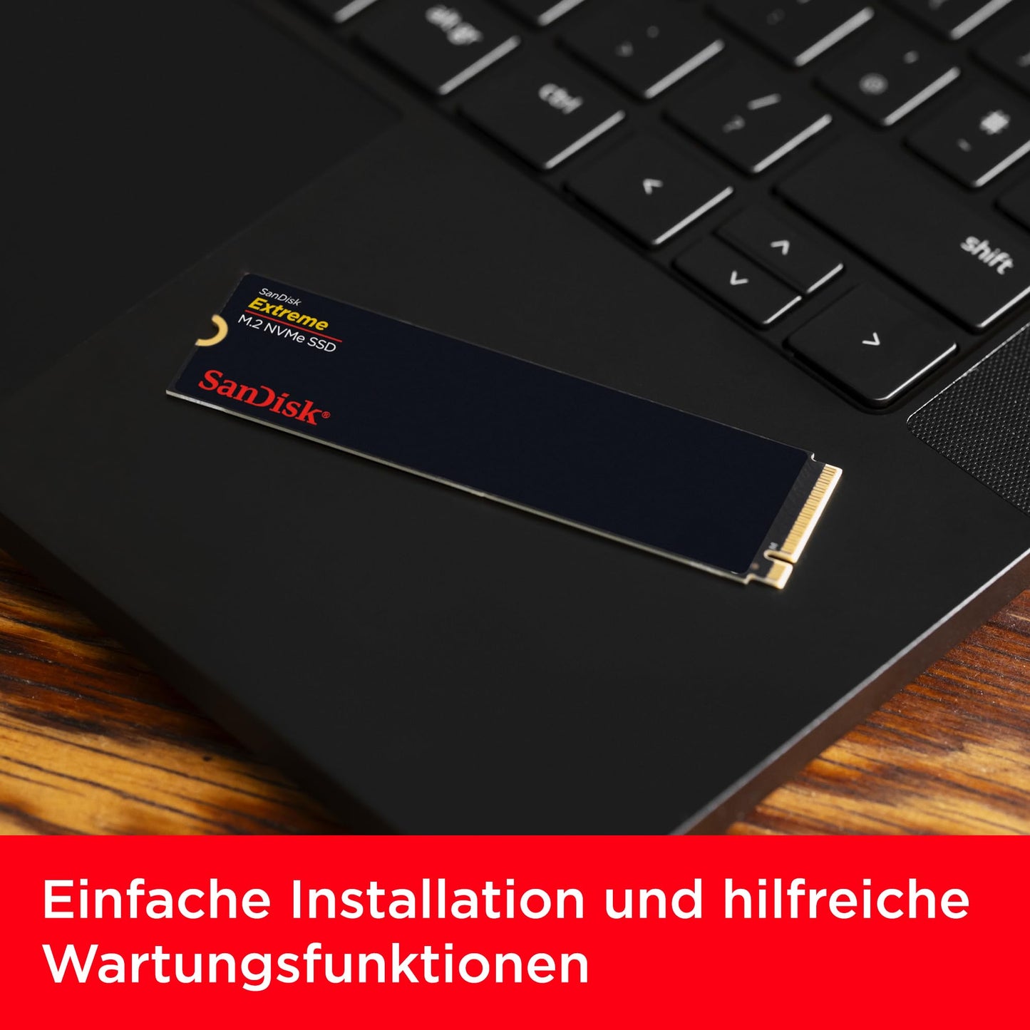 SanDisk Extreme M.2 NVMe SSD 2 TB (Internal SSD, PCIe Gen 4.0, up to 5,150 MB/s, nCache technology, 5 year warranty) - SDSSDX3N-2T00-G26