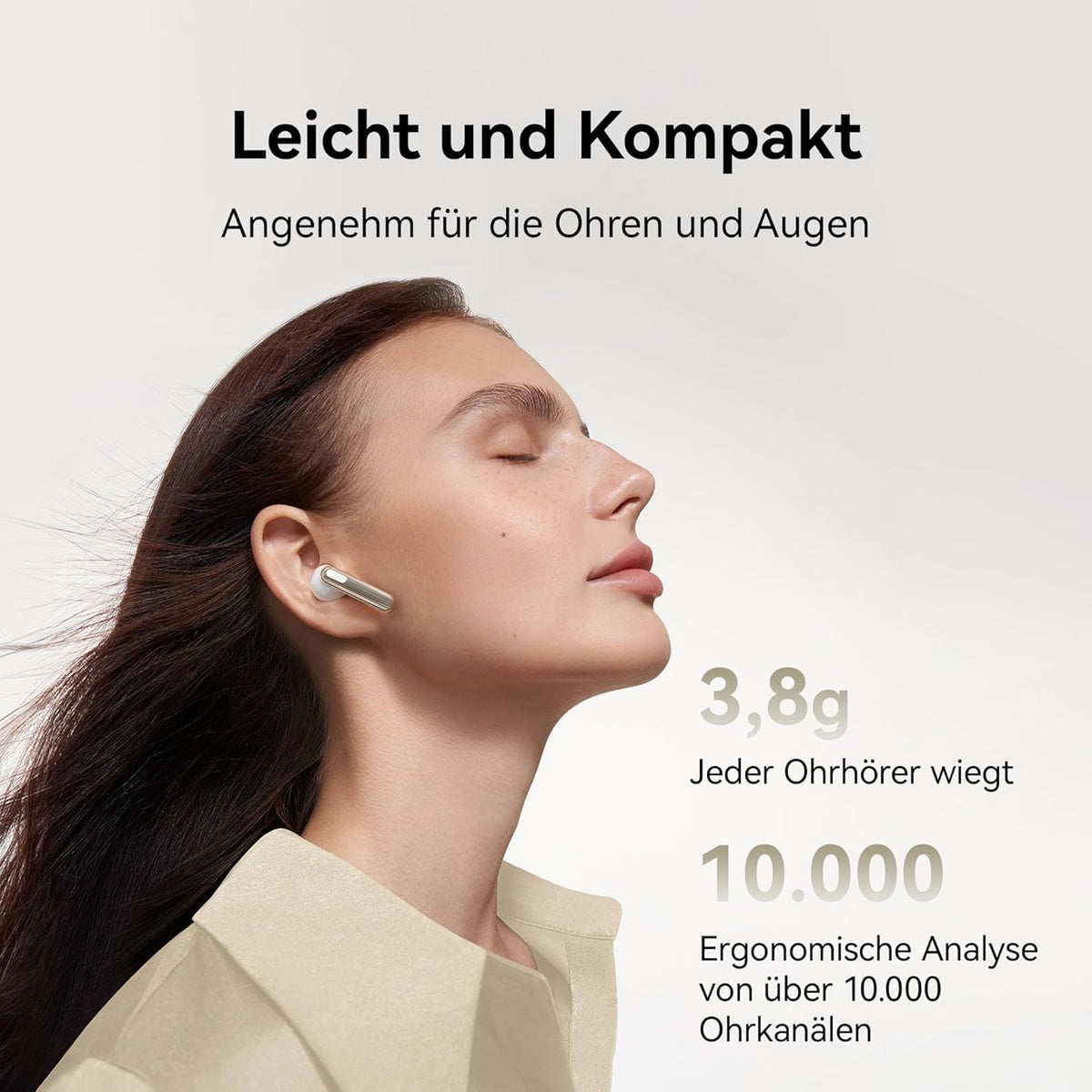 HUAWEI FreeBuds SE 3 In-Ear Headphones, Bluetooth 5.4, Beige - ULC-CT020