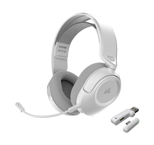 Corsair HS35 v3 Wireless Gaming-Headset cu microfon – Alb - CA-9011402-WW