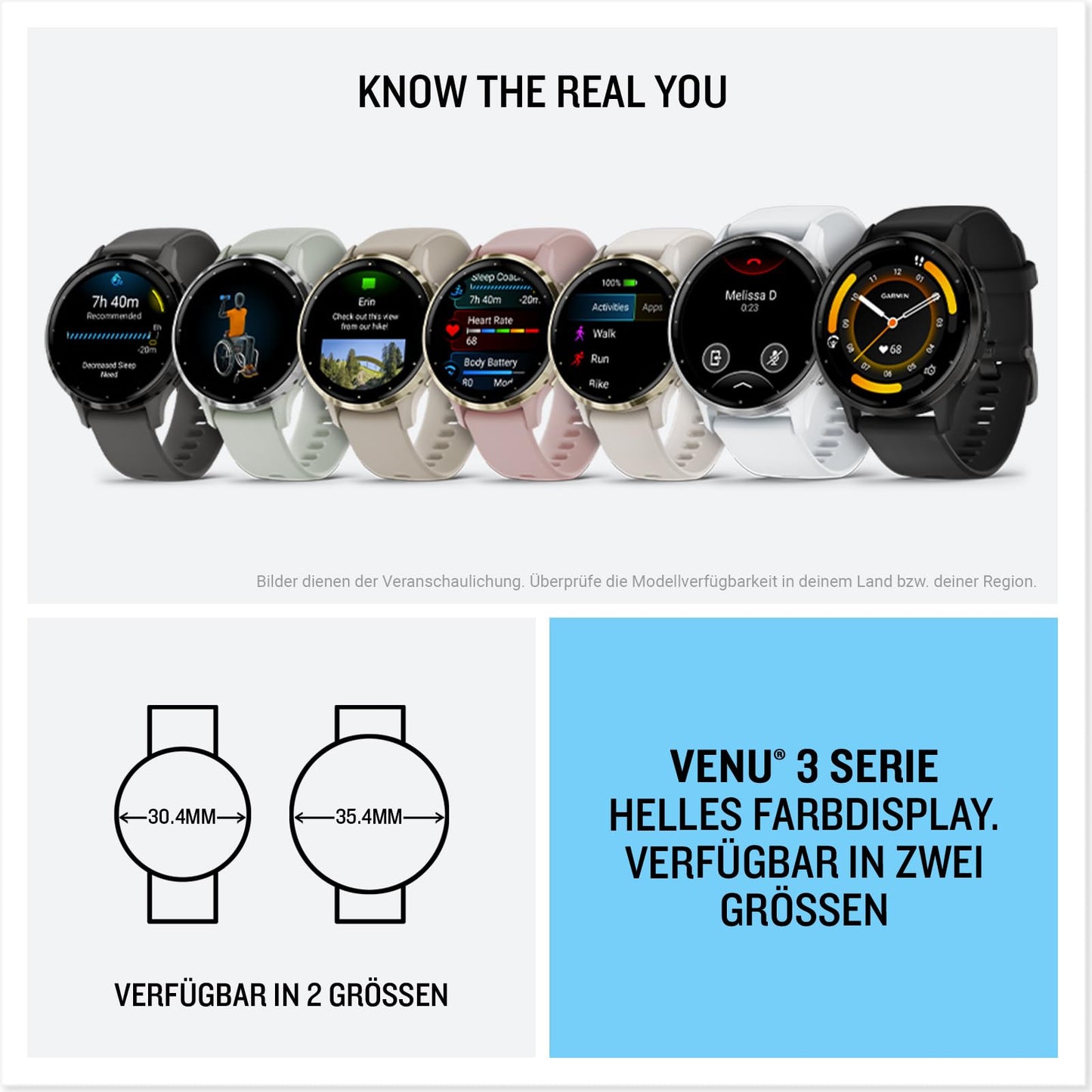 Garmin Venu 3 45mm [renewed] - fitness smartwatch, 1.4" AMOLED touch display, up to 14 days battery life, 30+ sports apps, Bluetooth telephony, GarminMusic, wheelchair mode [refurbished] - 010-N2784-00