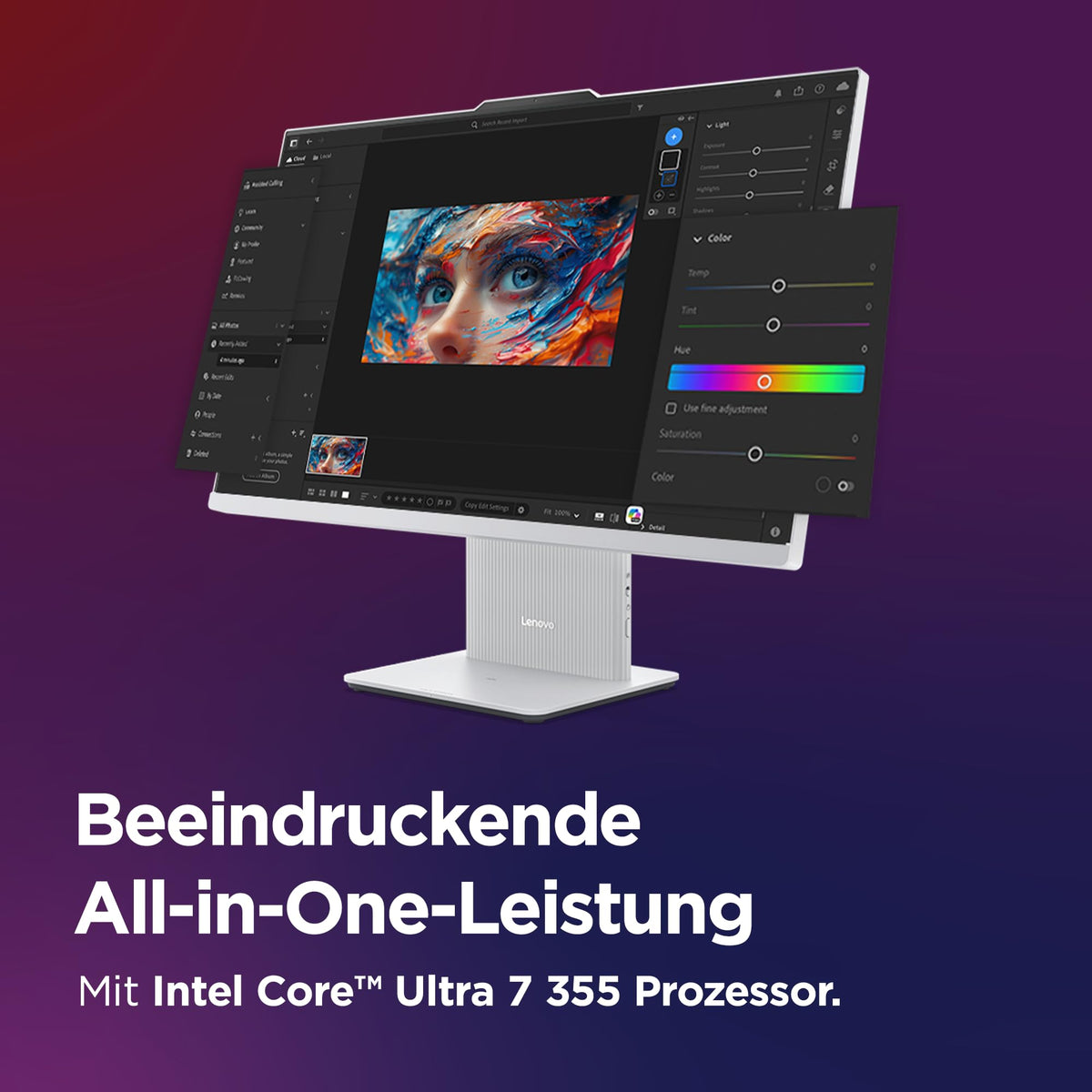 Lenovo IdeaCentre All-In-One | 27" QHD Display | Intel Ultra 7 | 16GB | 512GB - F0JJ002FGE