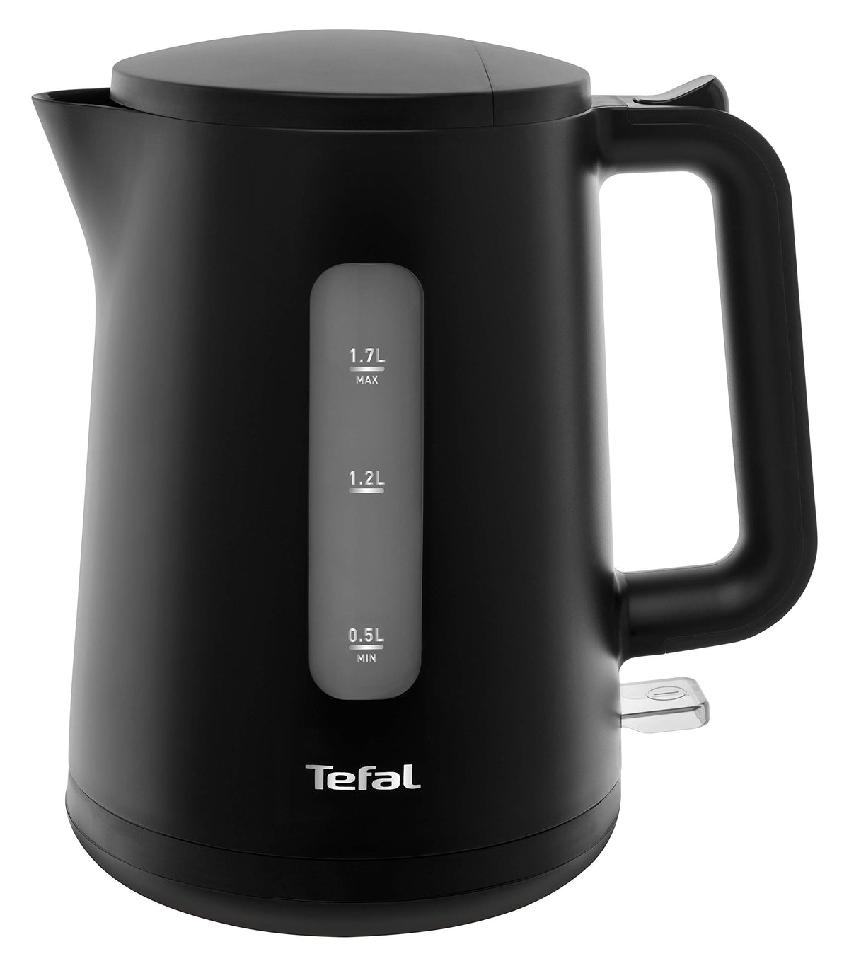 Tefal KO2008 Fierbător de apă Principio Select | 2400 Watt | 1,7L rezervor de apă | Comutator automat de pornire/oprire | Filtru anticalcar | negru mat