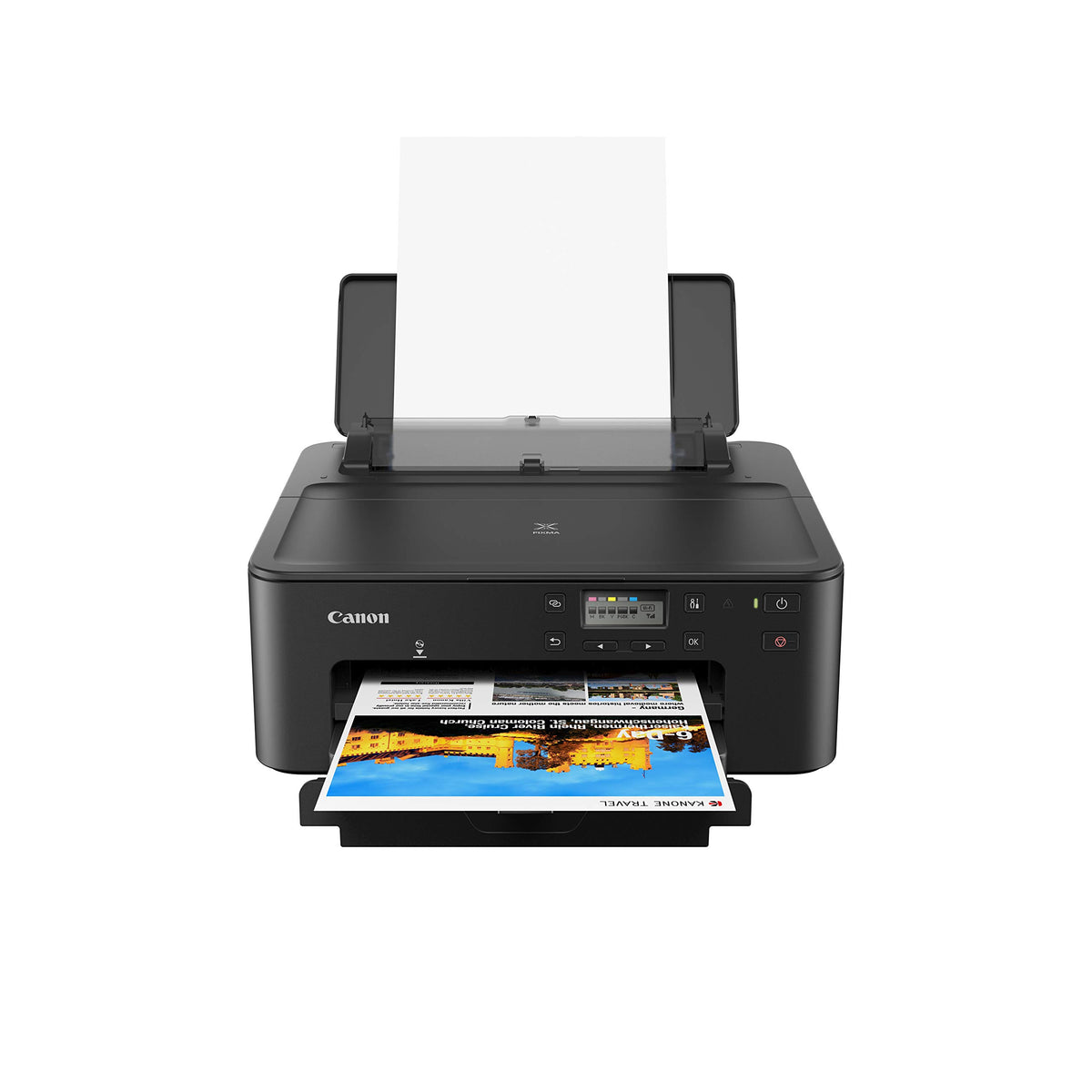 Canon PIXMA TS705a is a compact inkjet printer (without scan & copy function, WiFi, duplex, 5 separate inks, AirPrint, A4, black). - 3109C026