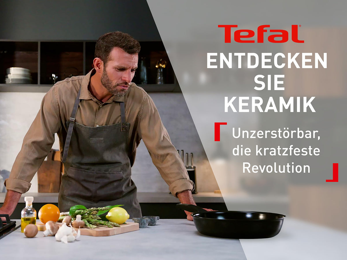 Tefal Explore On tigaie din ceramică 28 cm, rezistentă la zgârieturi - G2141902