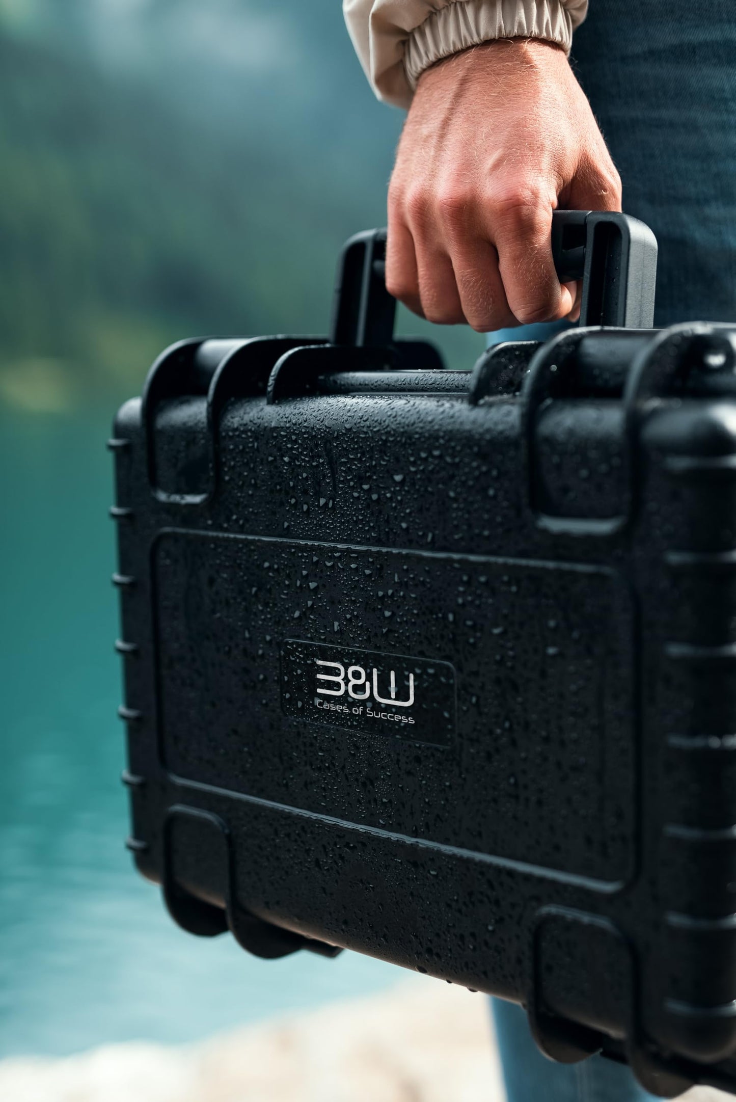 B&W International multi-purpose case Outdoor 5000 (PP.221) black - with cube foam - waterproof (IP67), dustproof, impact-resistant, extremely robust - 5000/B/SI