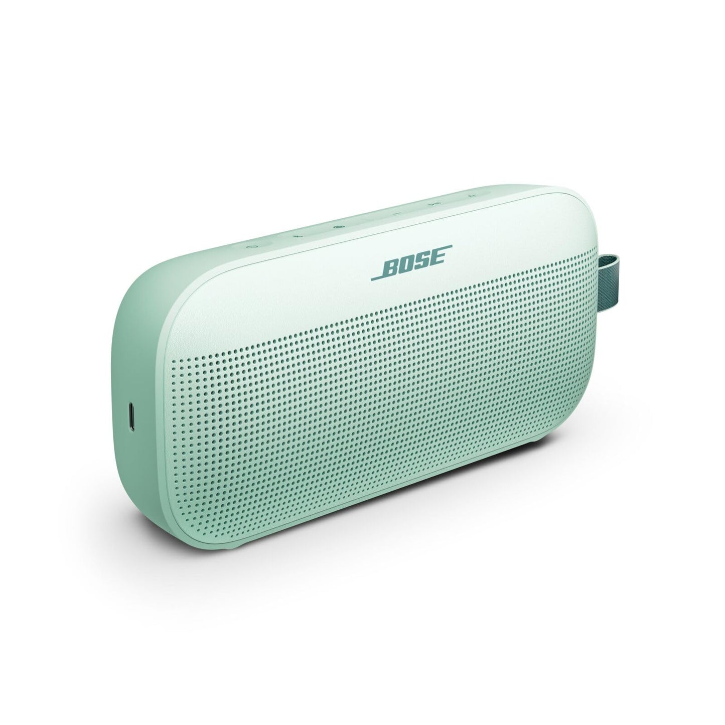 Bose SoundLink Flex Portable Bluetooth Speaker (2nd Gen.), Portable Outdoor Speaker, Waterproof/Dustproof, Lifelike Sound, Up to 12h Battery Life, Dewdrop Mint - Limited Edition - 887612-0170