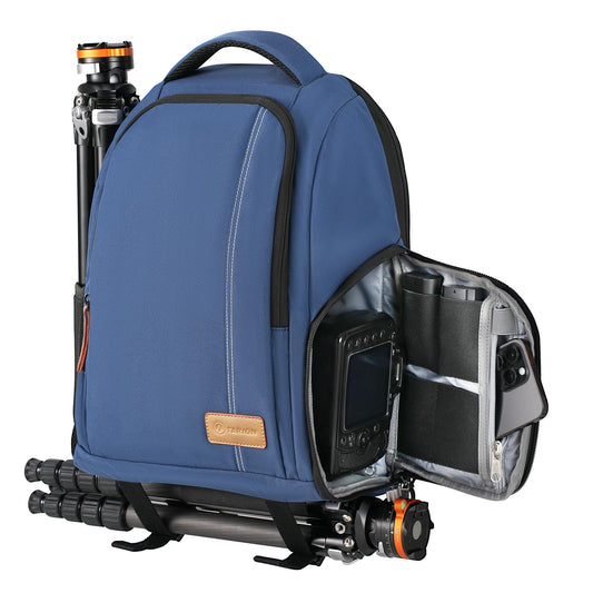 TARION Camera Backpack Lightweight Camera Backpack with 15 Inch Laptop Compartment Blue - TB-02-BU-EU