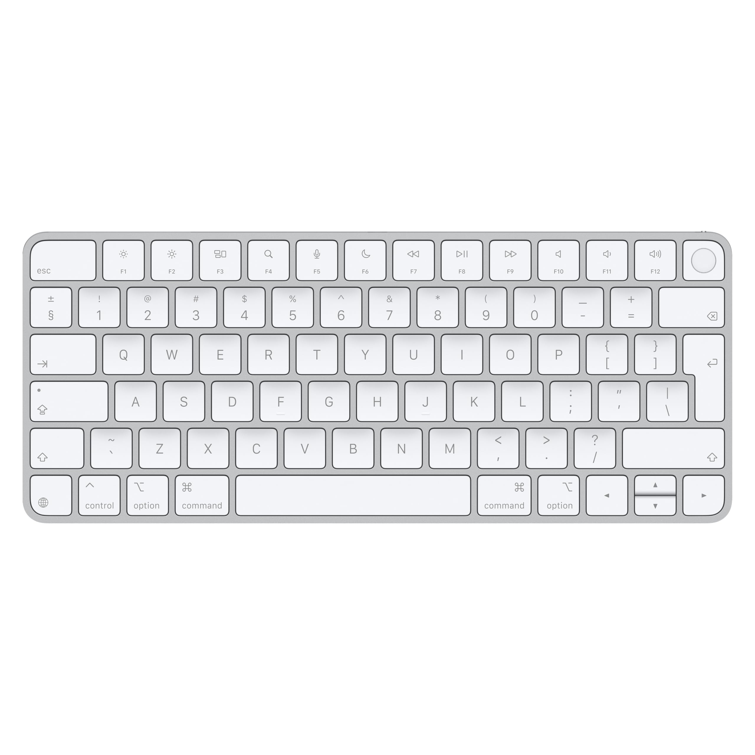 Apple Magic Keyboard with Touch ID for Mac models with chip - English (International), Bluetooth, USB-C - MXCK3Z/A