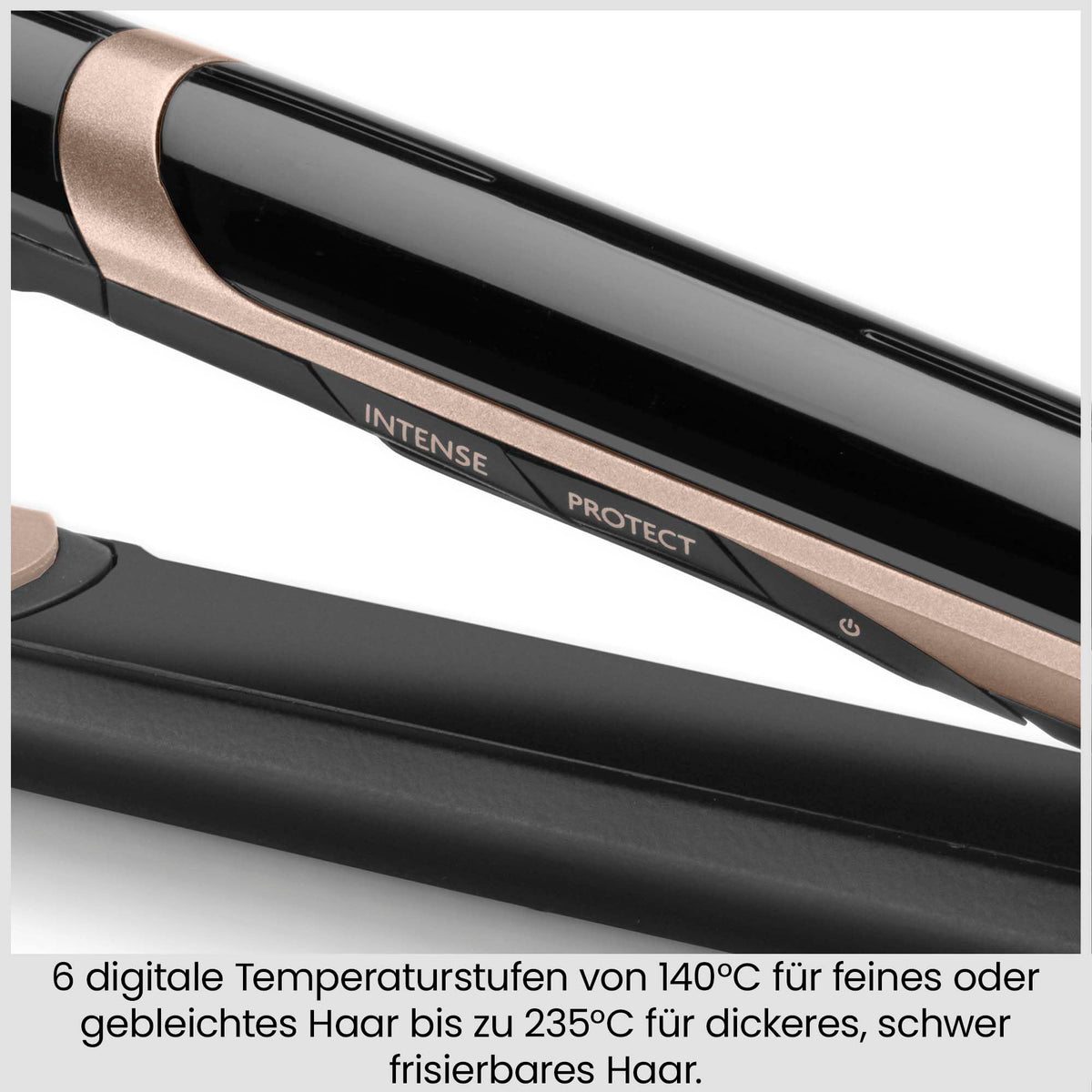 BaByliss Super Smooth Hair Straightener – Anti-Frizz Ion Technology, heat protection mat, advanced ceramic plates, quick heating, 6 temperature settings from 140°C to 235°C, ST393E