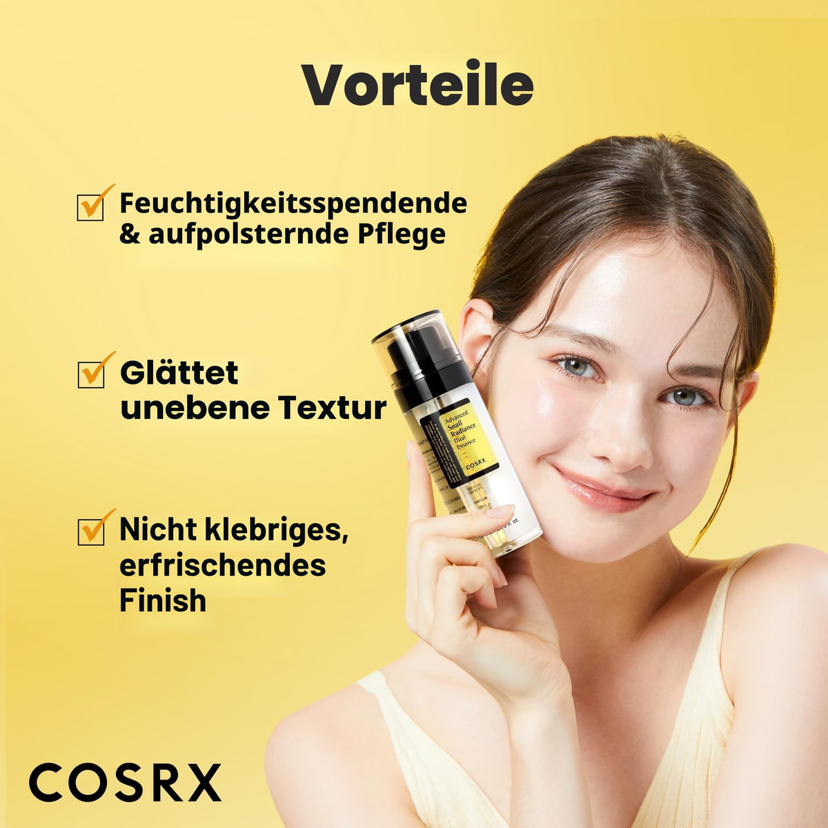 COSRX Niacinamide 5% + Snail Mucin 74% Dual Essence, dark spots & anti-aging face serum for a radiant complexion, hydrating, brightening, Korean skincare, 2.70 fl.oz / 80ml - RLE52053